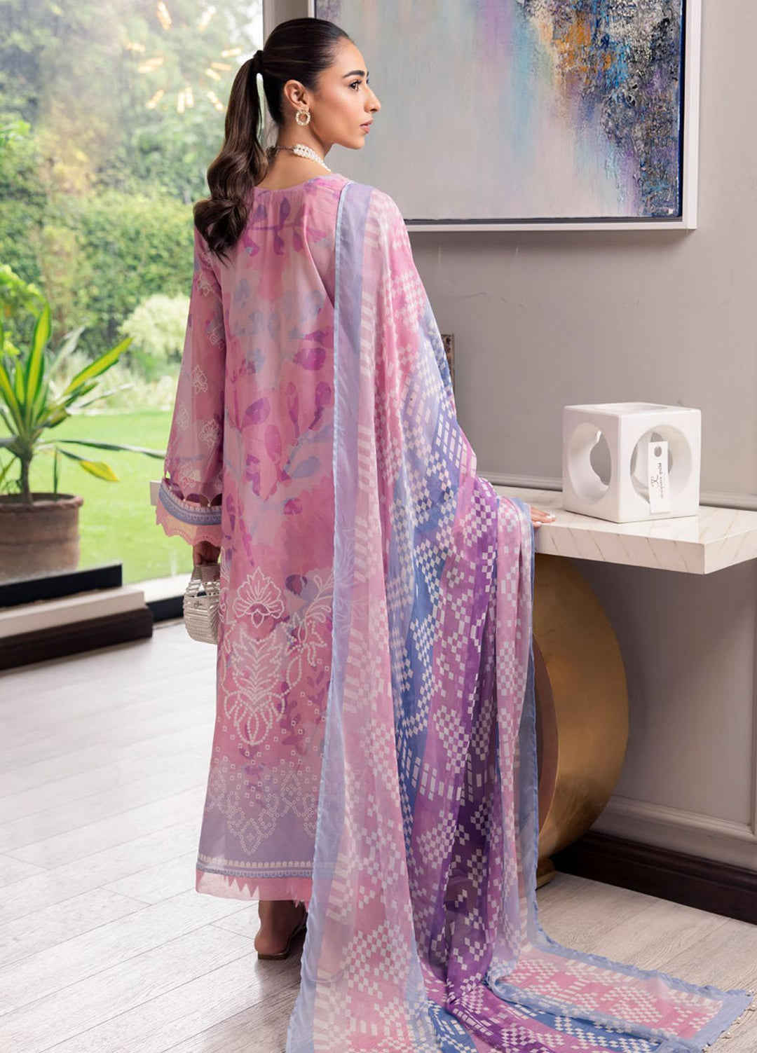 Signature Prints By Nureh Printed Lawn Suits Unstitched 3 Piece NU23SPRP SP-72 - Summer Collection