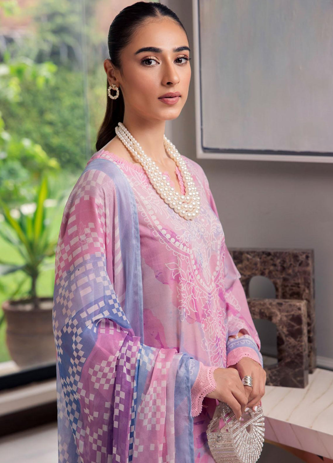 Signature Prints By Nureh Printed Lawn Suits Unstitched 3 Piece NU23SPRP SP-72 - Summer Collection