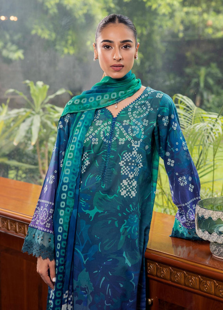 Signature Prints By Nureh Printed Lawn Suits Unstitched 3 Piece NU23SPRP SP-73 - Summer Collection