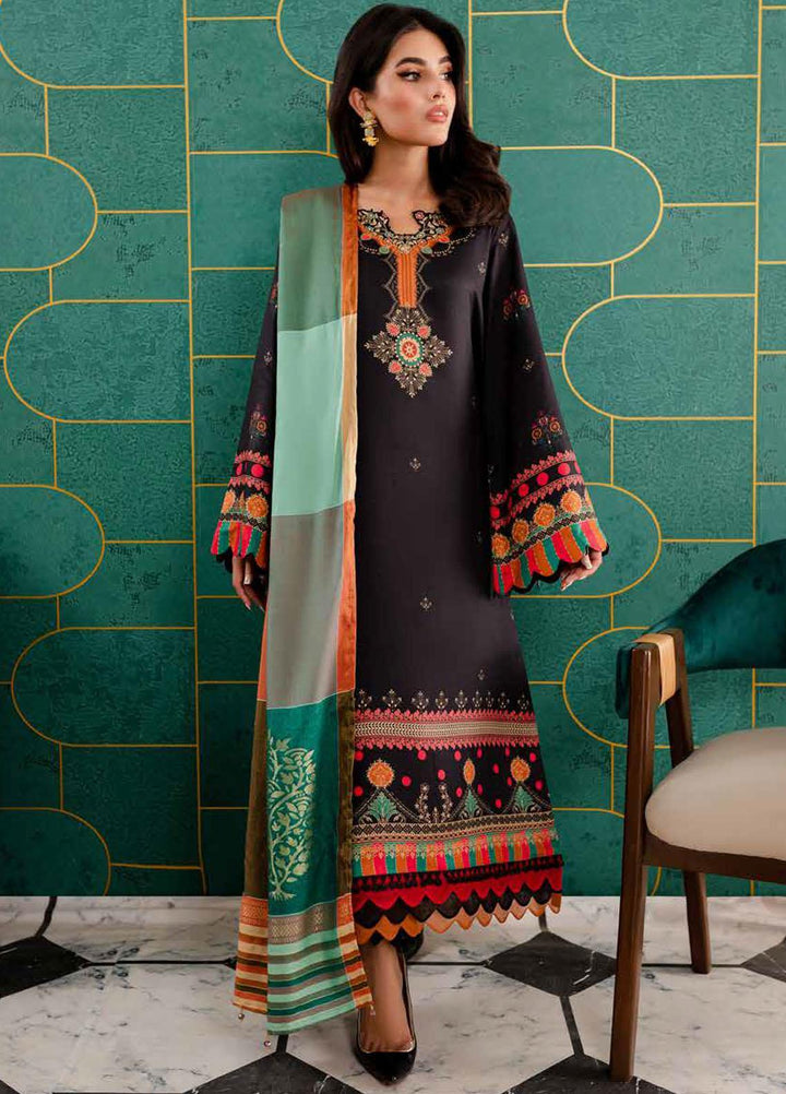 Signature Prints By Nureh Printed Cotail Suits Unstitched 3 Piece NU23SPC SP-85 - Winter Collection