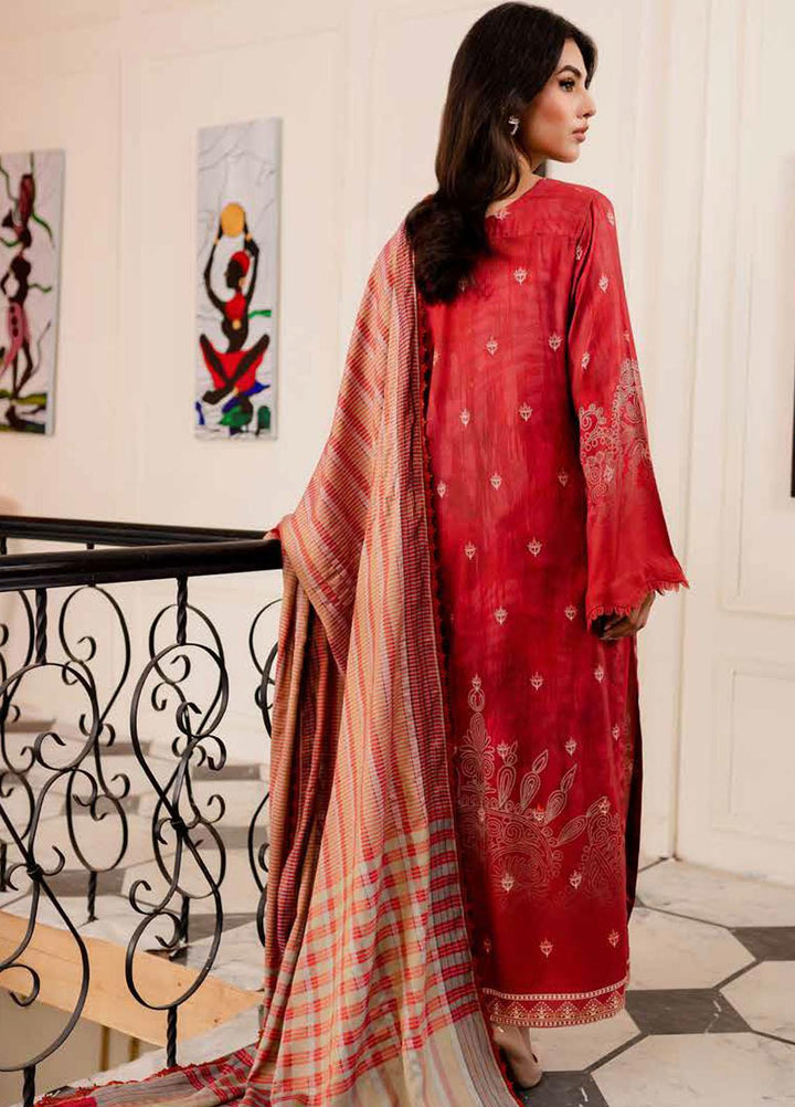 Signature Prints By Nureh Printed Cotail Suits Unstitched 3 Piece NU23SPC SP-86 - Winter Collection