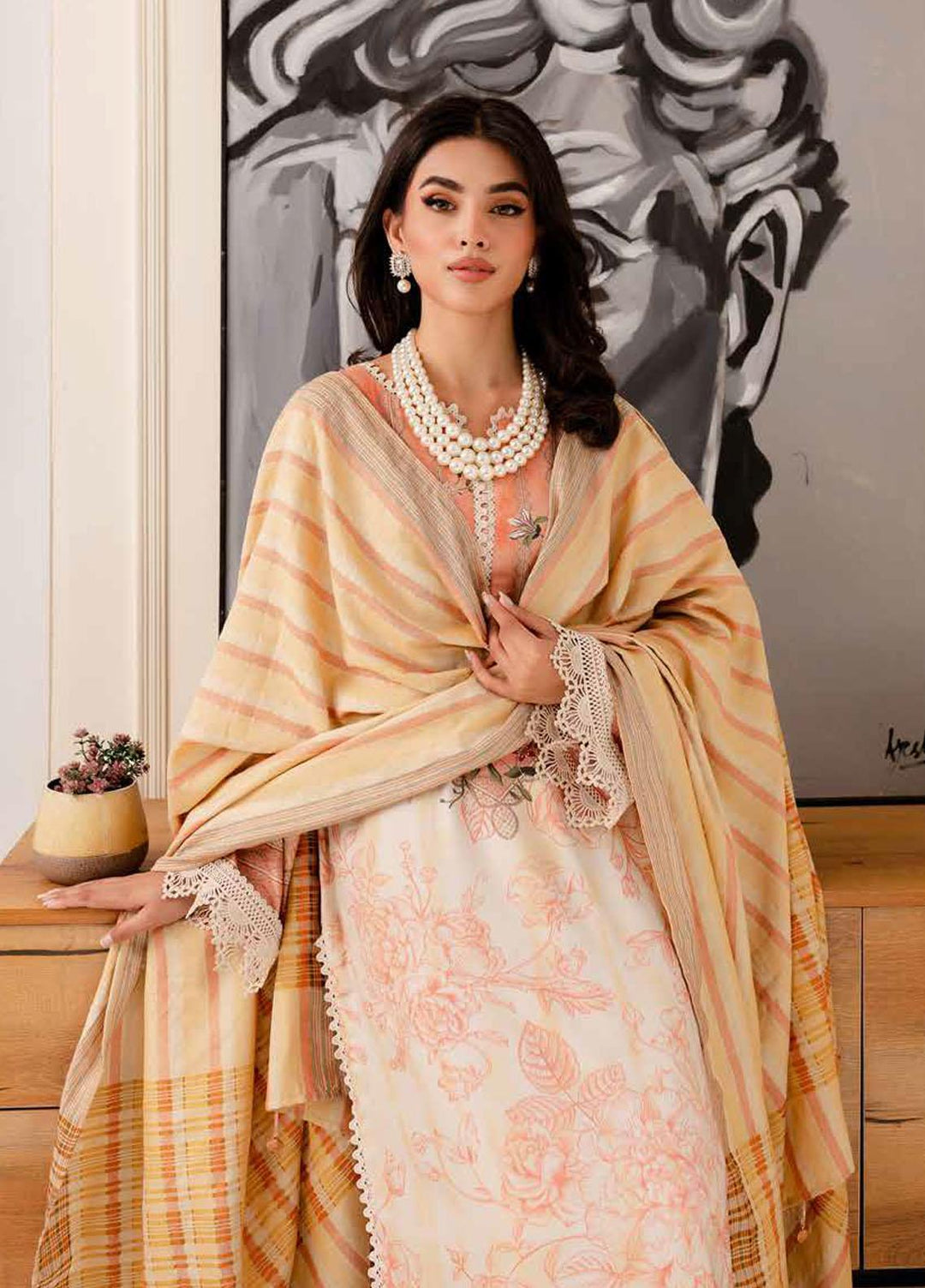 Signature Prints By Nureh Printed Cotail Suits Unstitched 3 Piece NU23SPC SP-88 - Winter Collection