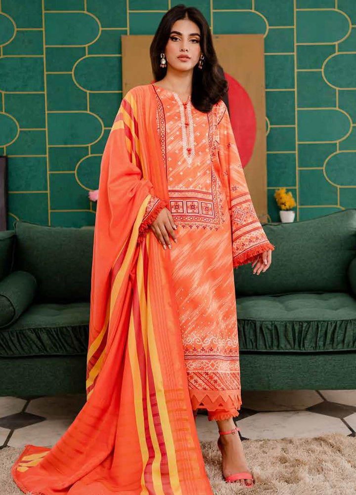 Signature Prints By Nureh Printed Cotail Suits Unstitched 3 Piece NU23SPC SP-90 - Winter Collection