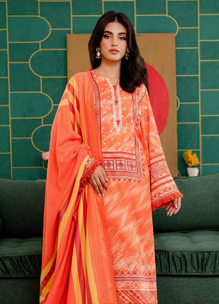 Signature Prints By Nureh Printed Cotail Suits Unstitched 3 Piece NU23SPC SP-90 - Winter Collection