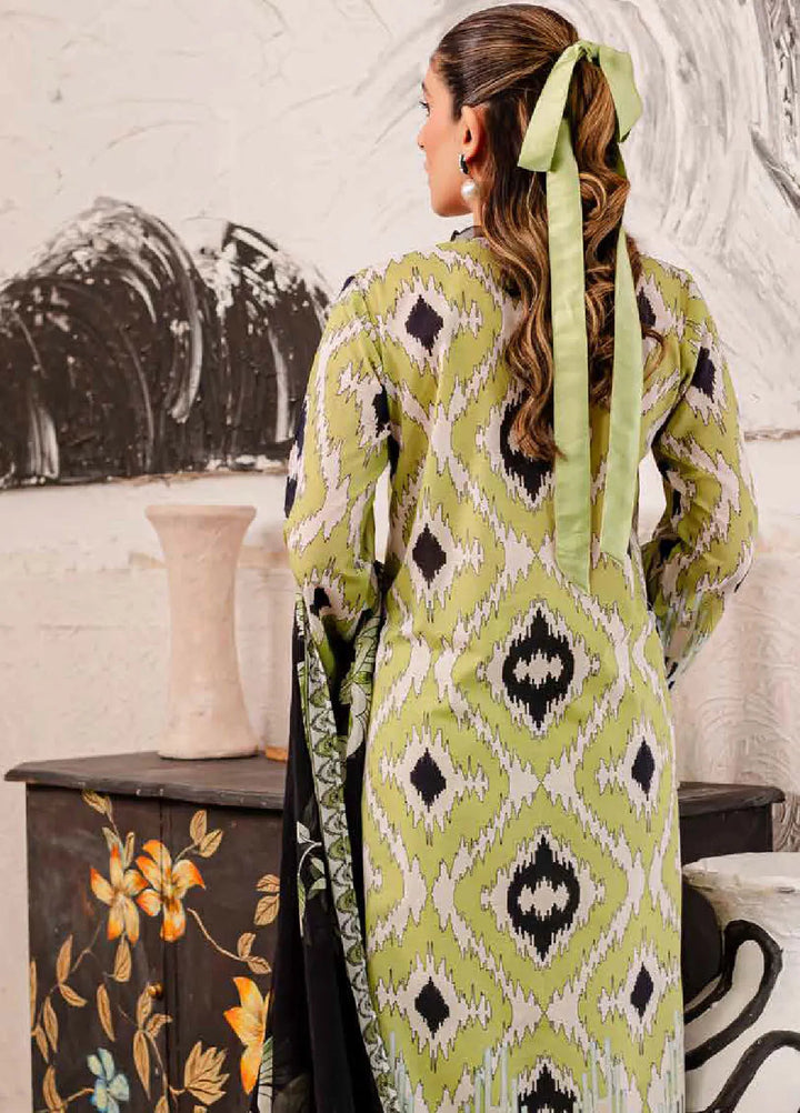 Signature Prints By Nureh Printed Lawn Suit Unstitched 3 Piece NU24SPU SP-101 - Summer Collection