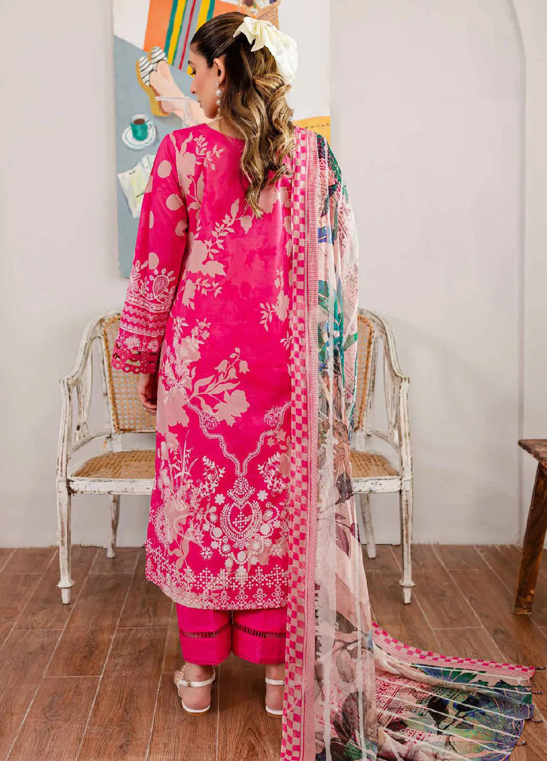Signature Prints By Nureh Printed Lawn Suit Unstitched 3 Piece NU24SPU SP-103 - Summer Collection