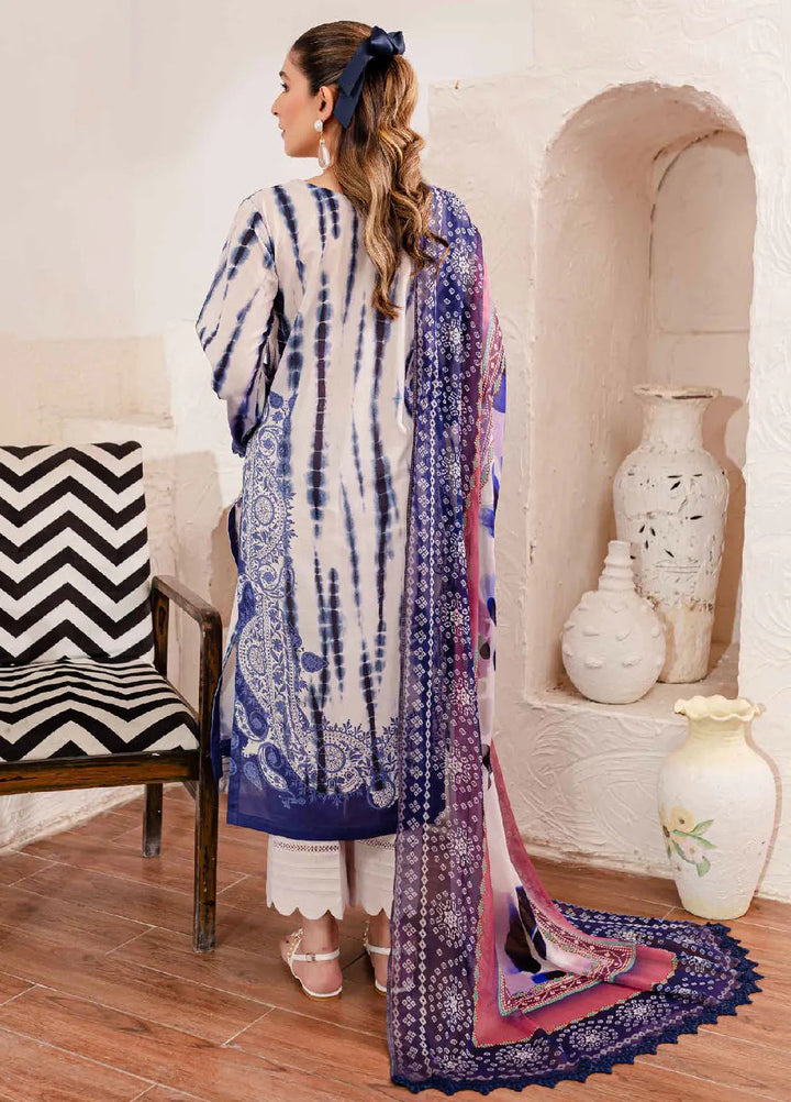 Signature Prints By Nureh Printed Lawn Suit Unstitched 3 Piece NU24SPU SP-104 - Summer Collection