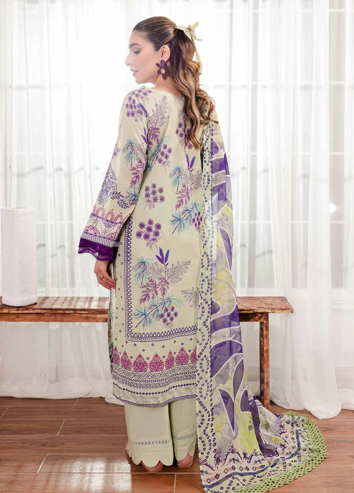 Signature Prints By Nureh Printed Lawn Suit Unstitched 3 Piece NU24SPU SP-105 - Summer Collection