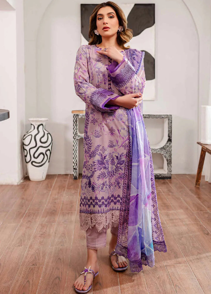 Signature Prints By Nureh Printed Lawn Suit Unstitched 3 Piece NU24SPU SP-98 - Summer Collection