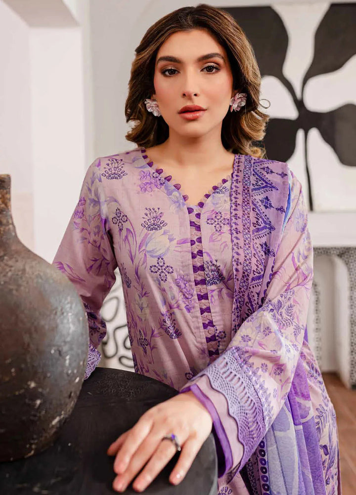 Signature Prints By Nureh Printed Lawn Suit Unstitched 3 Piece NU24SPU SP-98 - Summer Collection