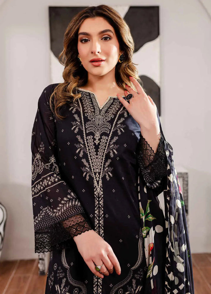 Signature Prints By Nureh Printed Lawn Suit Unstitched 3 Piece NU24SPU SP-99 - Summer Collection