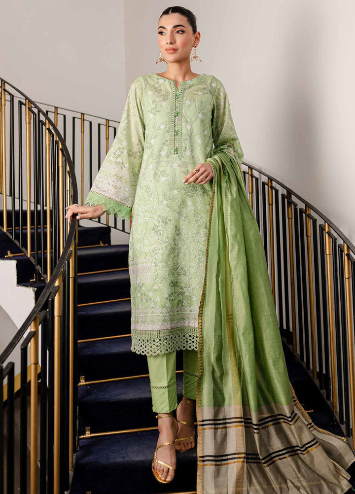 Signature Prints By Nureh Printed Lawn Suits Unstitched 3 Piece NU24PS SP-106 - Summer Collection