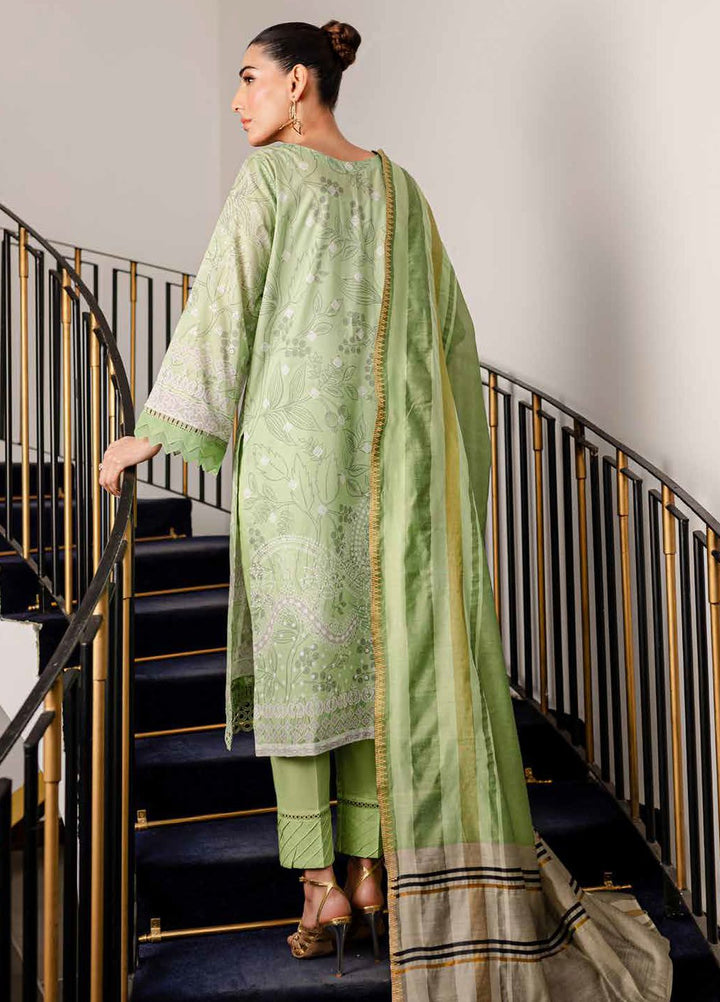 Signature Prints By Nureh Printed Lawn Suits Unstitched 3 Piece NU24PS SP-106 - Summer Collection