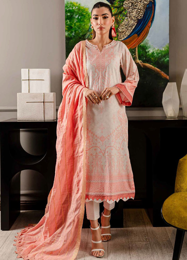 Signature Prints By Nureh Printed Lawn Suits Unstitched 3 Piece NU24PS SP-108 - Summer Collection