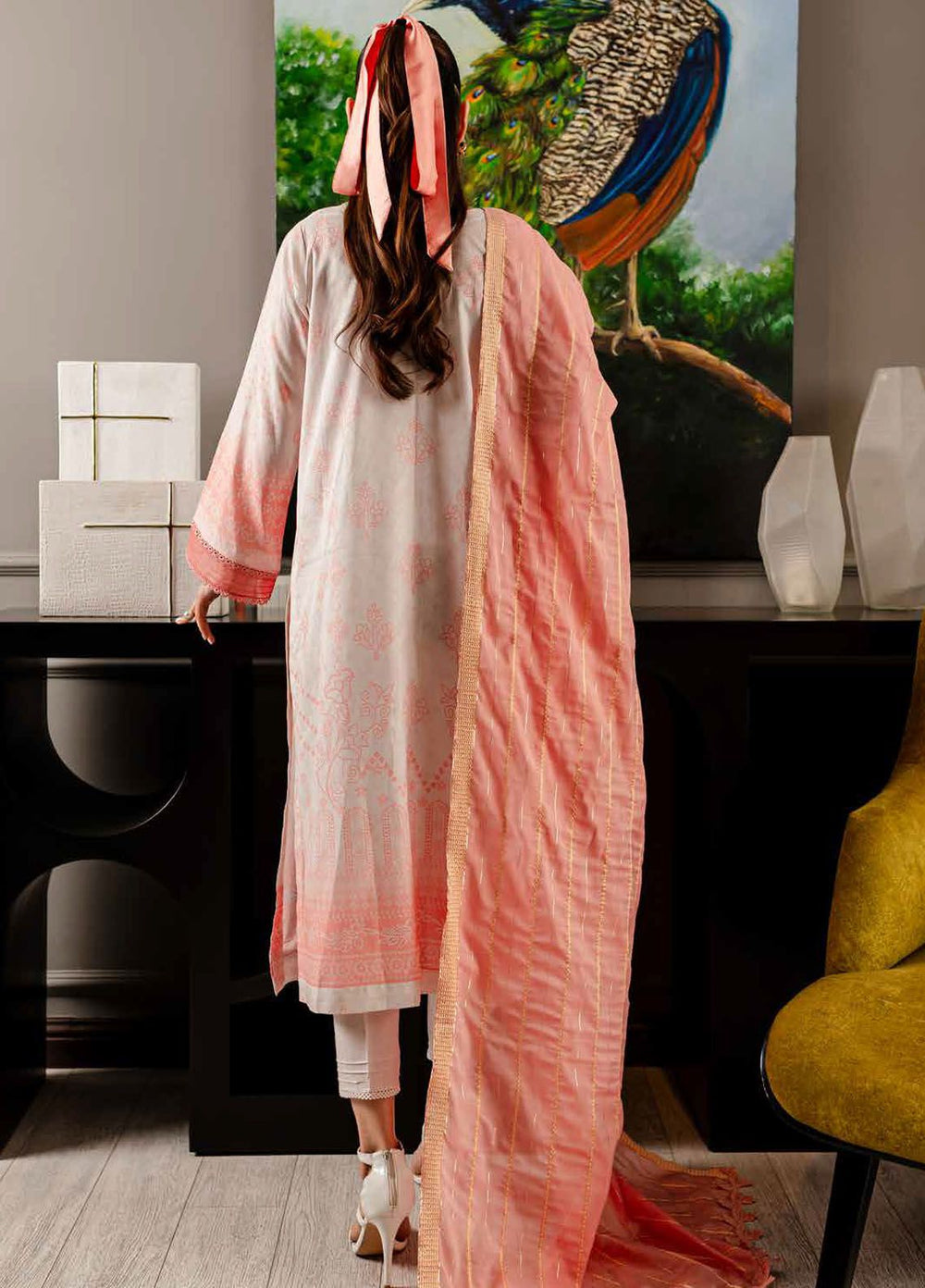 Signature Prints By Nureh Printed Lawn Suits Unstitched 3 Piece NU24PS SP-108 - Summer Collection