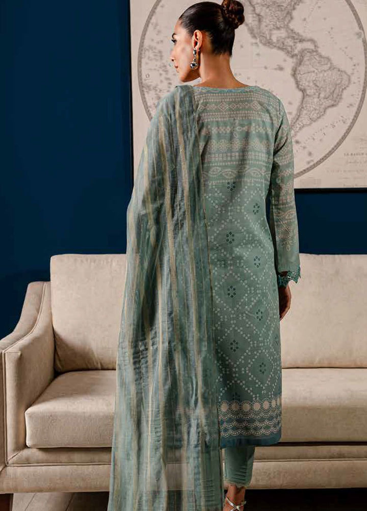 Signature Prints By Nureh Printed Lawn Suits Unstitched 3 Piece NU24PS SP-109 - Summer Collection