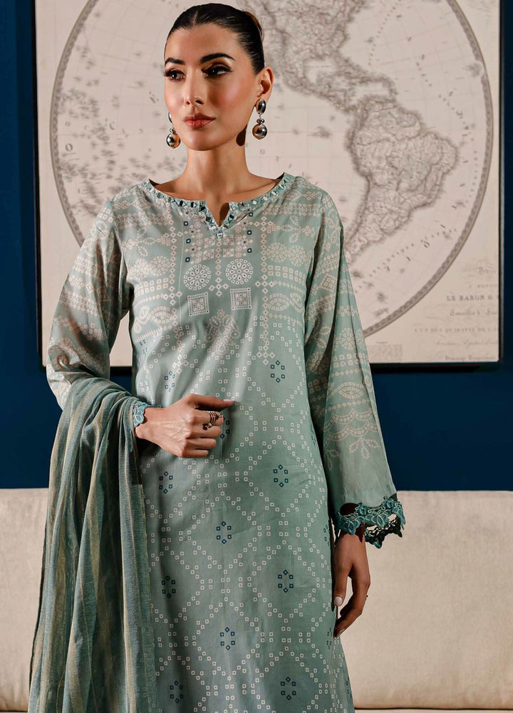 Signature Prints By Nureh Printed Lawn Suits Unstitched 3 Piece NU24PS SP-109 - Summer Collection