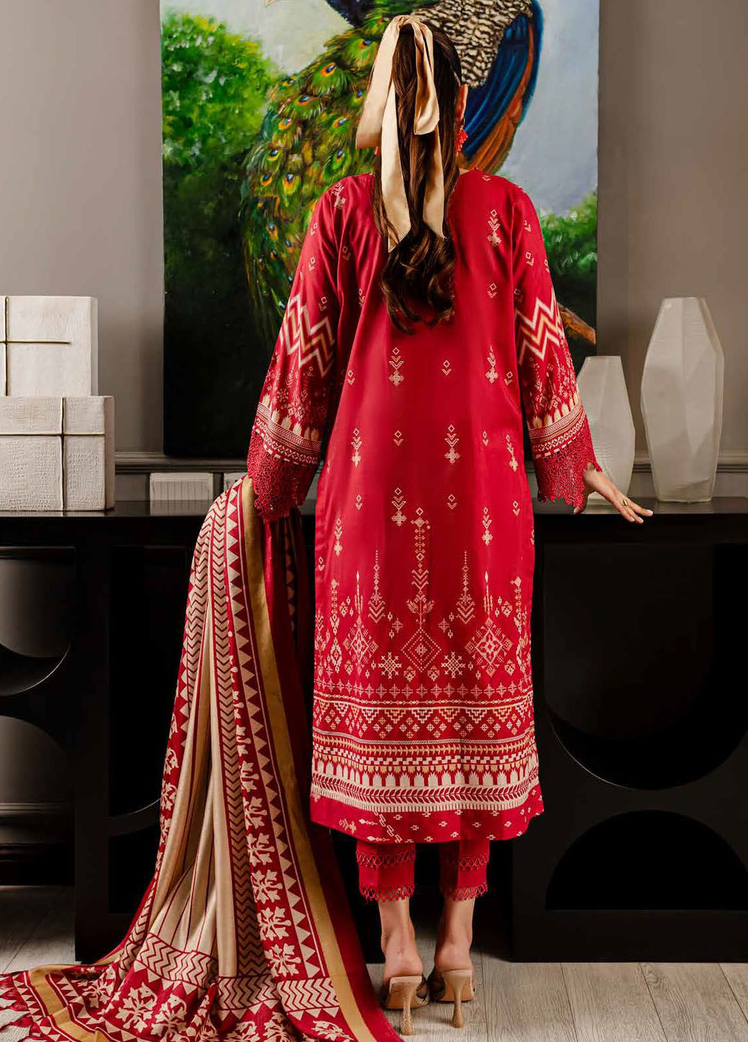 Signature Prints By Nureh Printed Lawn Suits Unstitched 3 Piece NU24PS SP-110 - Summer Collection