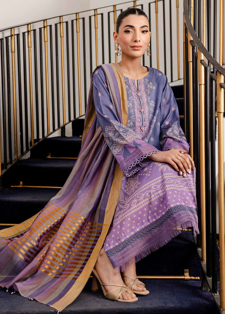 Signature Prints By Nureh Printed Lawn Suits Unstitched 3 Piece NU24PS SP-111 - Summer Collection