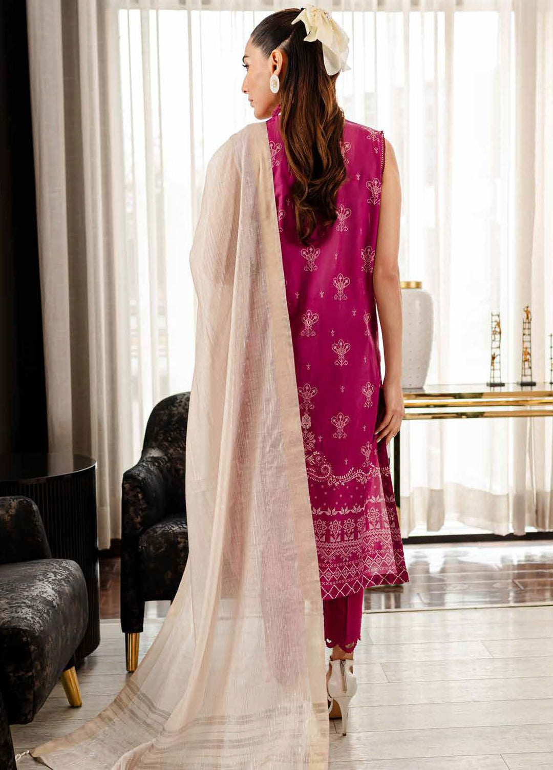 Signature Prints By Nureh Printed Lawn Suits Unstitched 3 Piece NU24PS SP-112 - Summer Collection