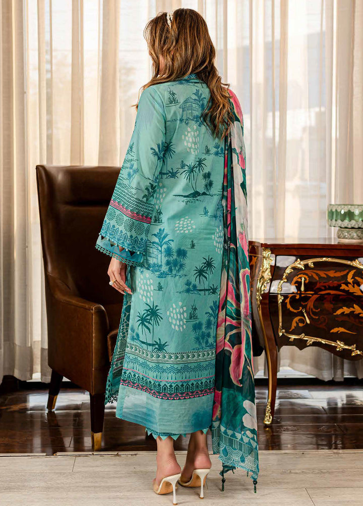 Signature Prints By Nureh Printed Lawn Suits Unstitched 3 Piece NU24SP SP-90 - Summer Collection
