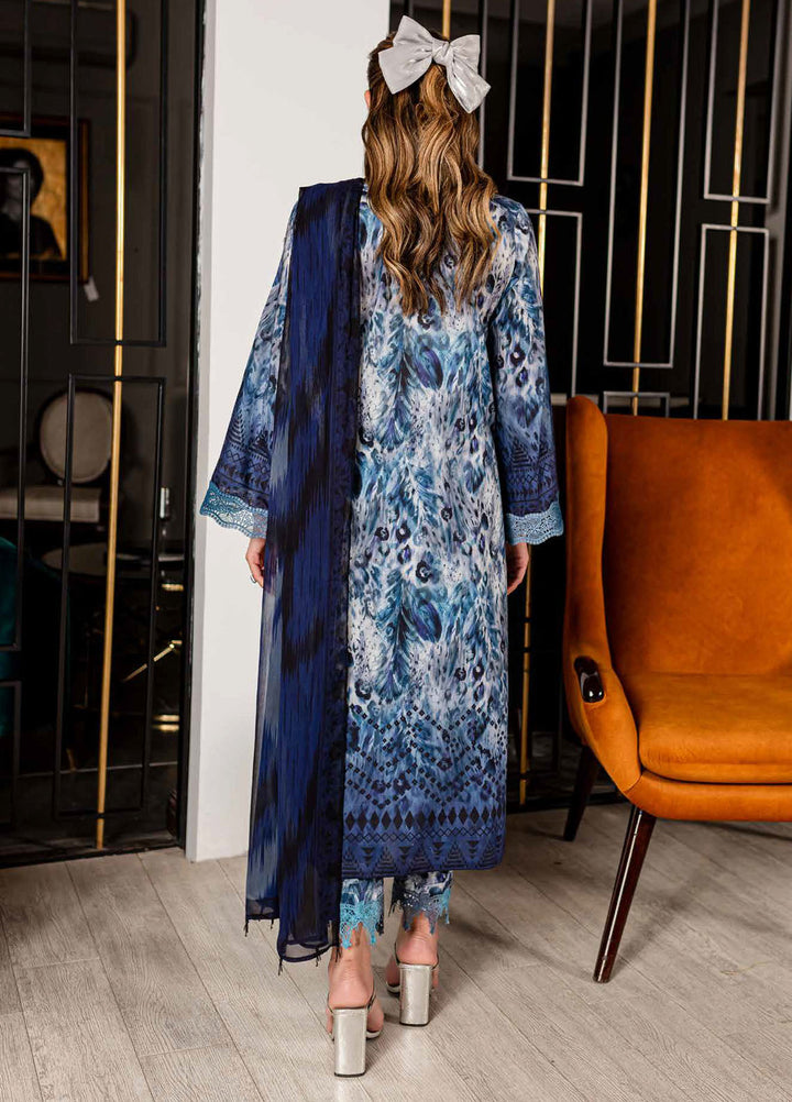 Signature Prints By Nureh Printed Lawn Suits Unstitched 3 Piece NU24SP SP-94 - Summer Collection