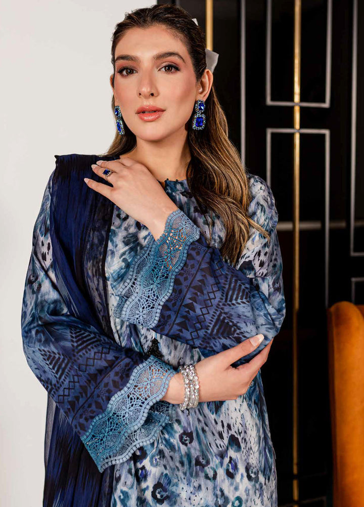 Signature Prints By Nureh Printed Lawn Suits Unstitched 3 Piece NU24SP SP-94 - Summer Collection