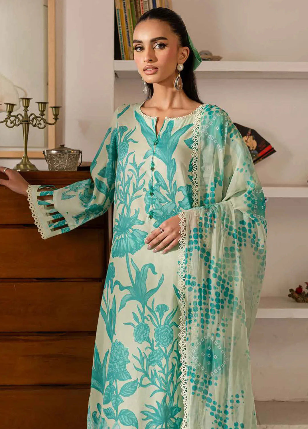 Signature Prints by Nureh Printed Lawn Suits Unstitched 3 Piece NU25PN SP-143 - Summer Collection