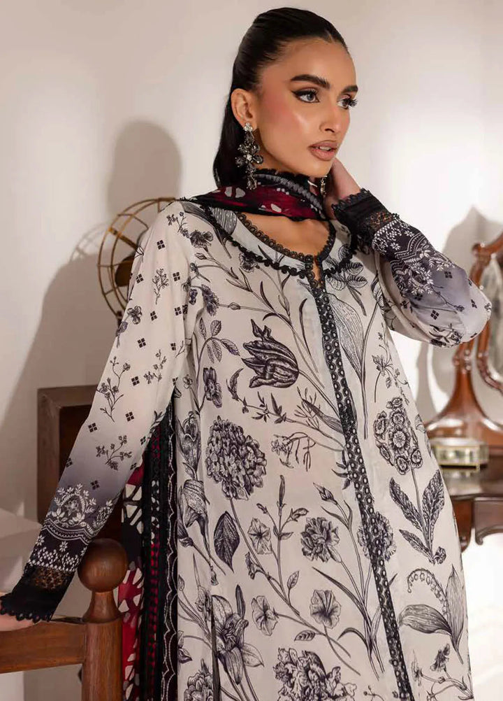 Signature Prints by Nureh Printed Lawn Suits Unstitched 3 Piece NU25PN SP-144 - Summer Collection