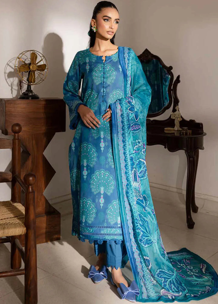 Signature Prints by Nureh Printed Lawn Suits Unstitched 3 Piece NU25PN SP-145 - Summer Collection