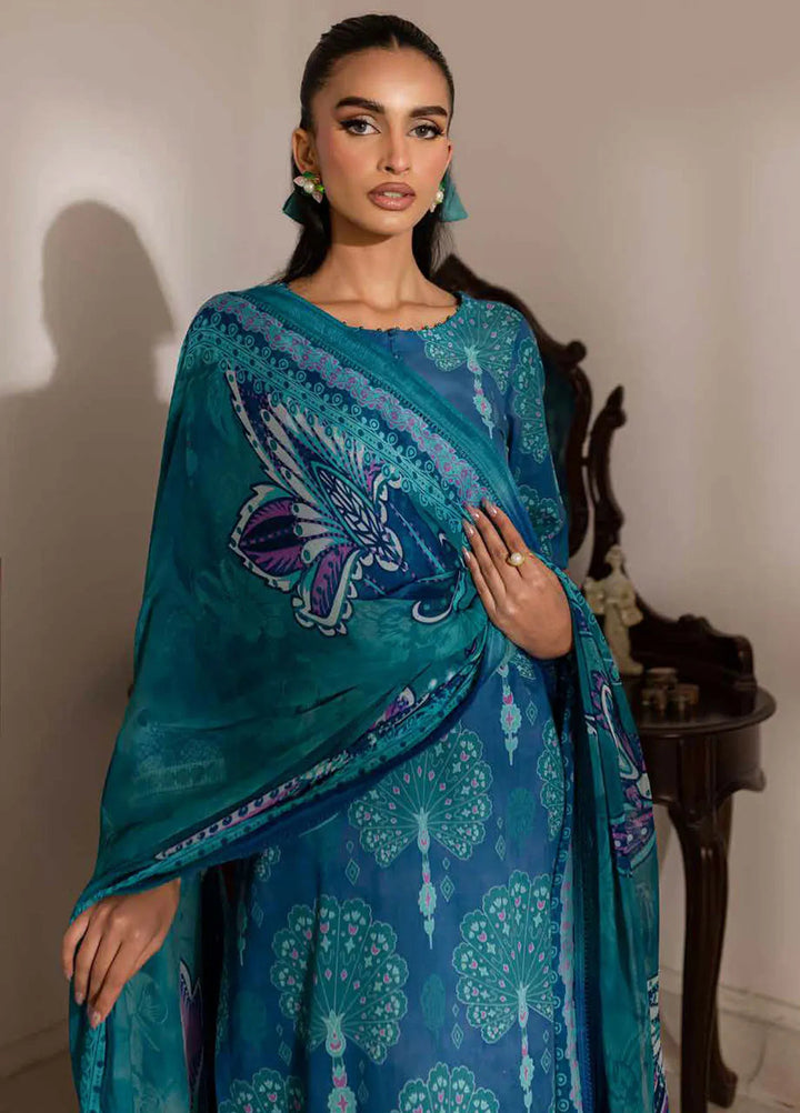 Signature Prints by Nureh Printed Lawn Suits Unstitched 3 Piece NU25PN SP-145 - Summer Collection