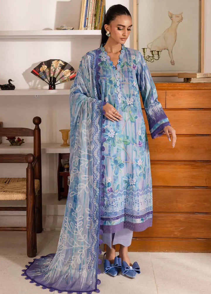 Signature Prints by Nureh Printed Lawn Suits Unstitched 3 Piece NU25PN SP-146 - Summer Collection