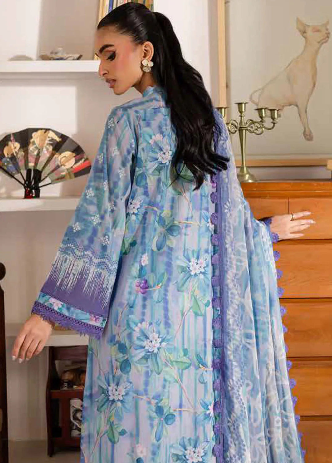 Signature Prints by Nureh Printed Lawn Suits Unstitched 3 Piece NU25PN SP-146 - Summer Collection
