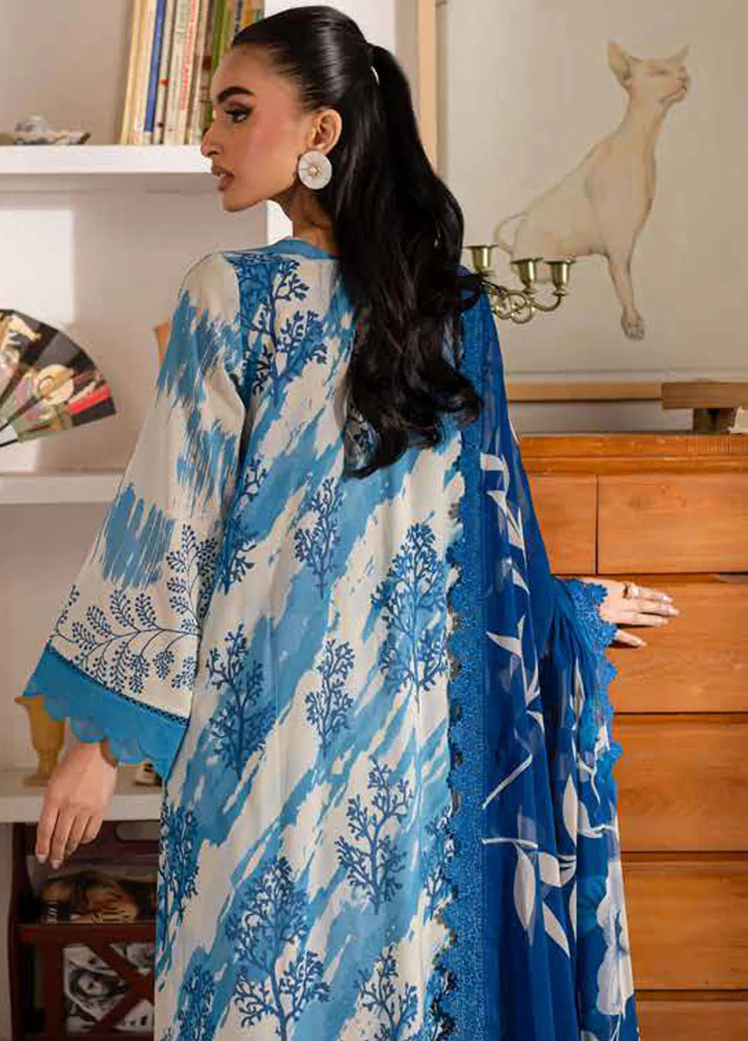 Signature Prints by Nureh Printed Lawn Suits Unstitched 3 Piece NU25PN SP-148 - Summer Collection