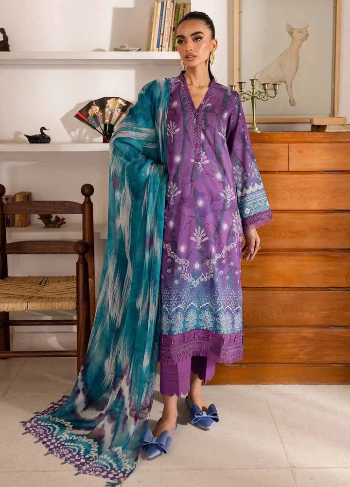 Signature Prints by Nureh Printed Lawn Suits Unstitched 3 Piece NU25PN SP-149 - Summer Collection