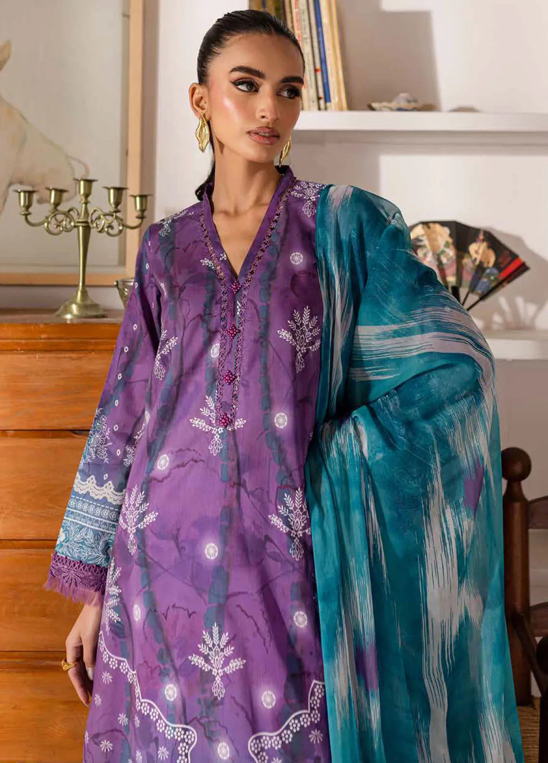 Signature Prints by Nureh Printed Lawn Suits Unstitched 3 Piece NU25PN SP-149 - Summer Collection