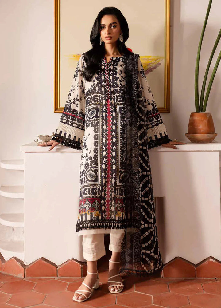 Signature Prints by Nureh Printed Lawn Suits Unstitched 3 Piece NU25SP SP-135 - Summer Collection