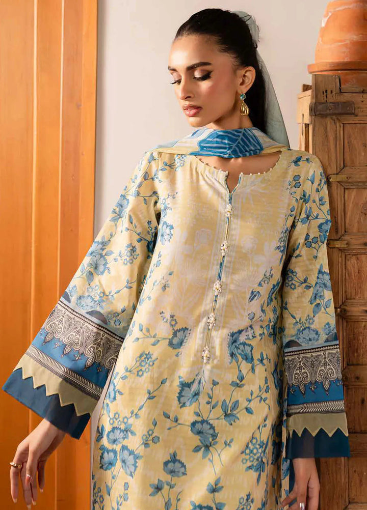 Signature Prints by Nureh Printed Lawn Suits Unstitched 3 Piece NU25SP SP-136 - Summer Collection