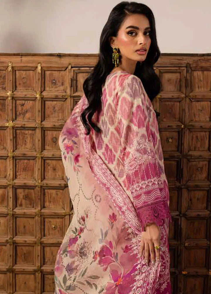 Signature Prints by Nureh Printed Lawn Suits Unstitched 3 Piece NU25SP SP-137 - Summer Collection