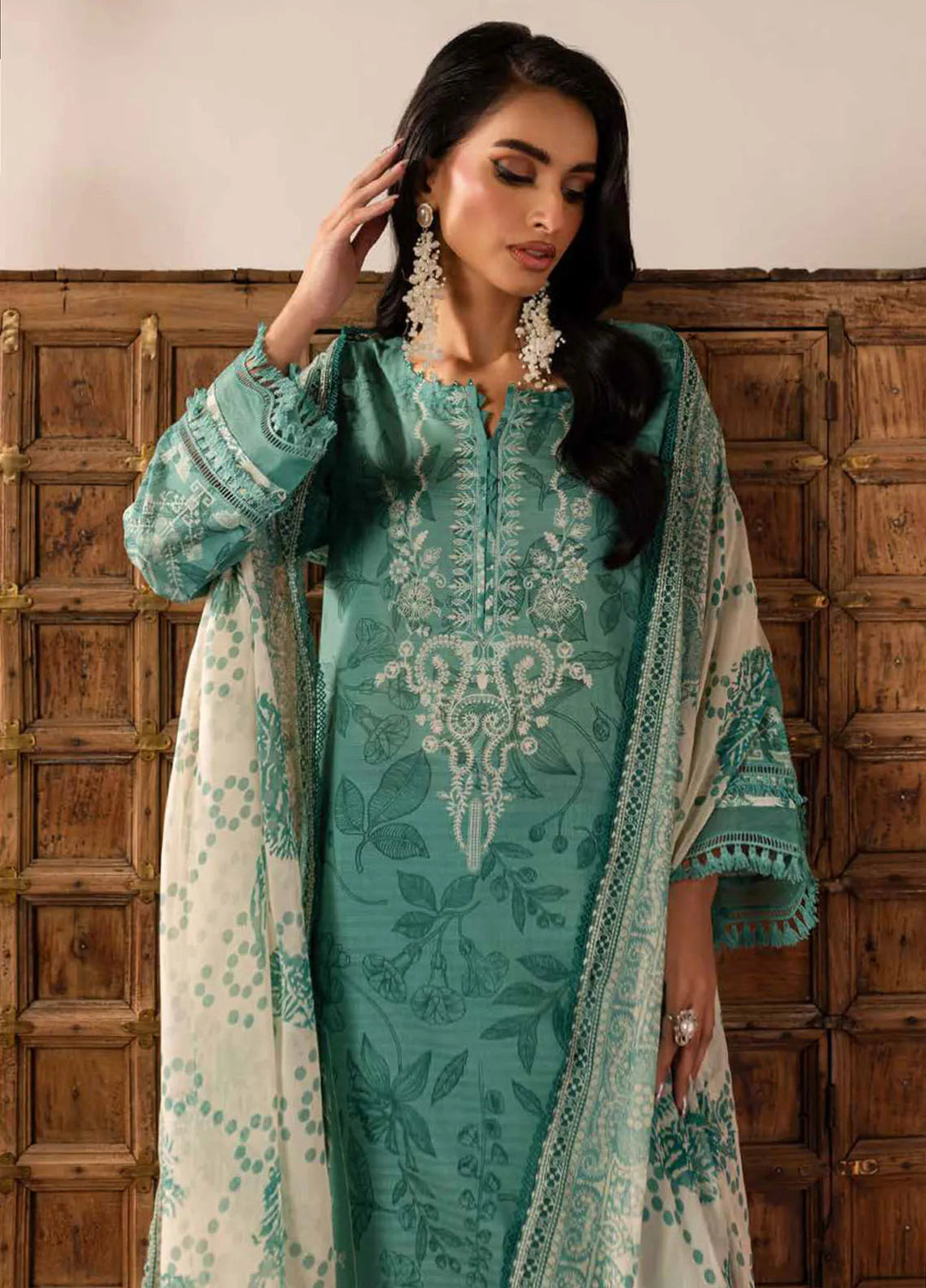 Signature Prints by Nureh Printed Lawn Suits Unstitched 3 Piece NU25SP SP-139 - Summer Collection