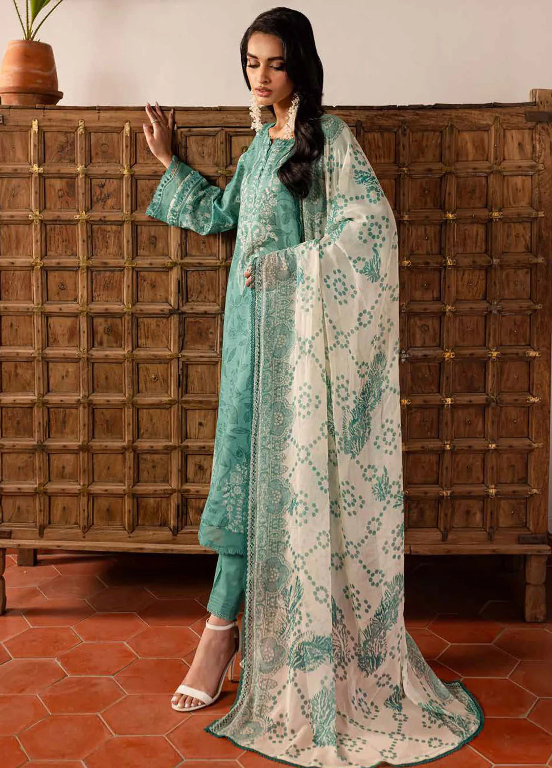 Signature Prints by Nureh Printed Lawn Suits Unstitched 3 Piece NU25SP SP-139 - Summer Collection