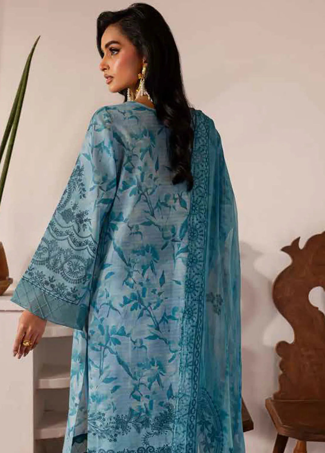 Signature Prints by Nureh Printed Lawn Suits Unstitched 3 Piece NU25SP SP-140 - Summer Collection