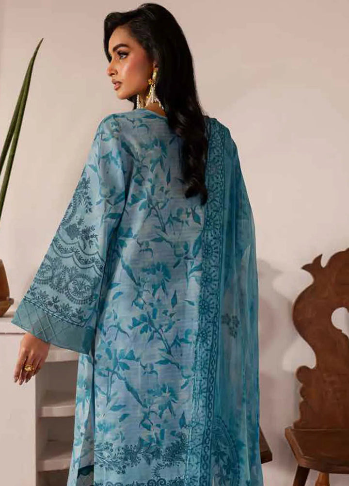 Signature Prints by Nureh Printed Lawn Suits Unstitched 3 Piece NU25SP SP-140 - Summer Collection