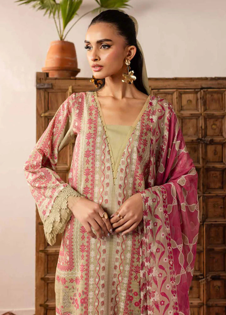Signature Prints by Nureh Printed Lawn Suits Unstitched 3 Piece NU25SP SP-141 - Summer Collection