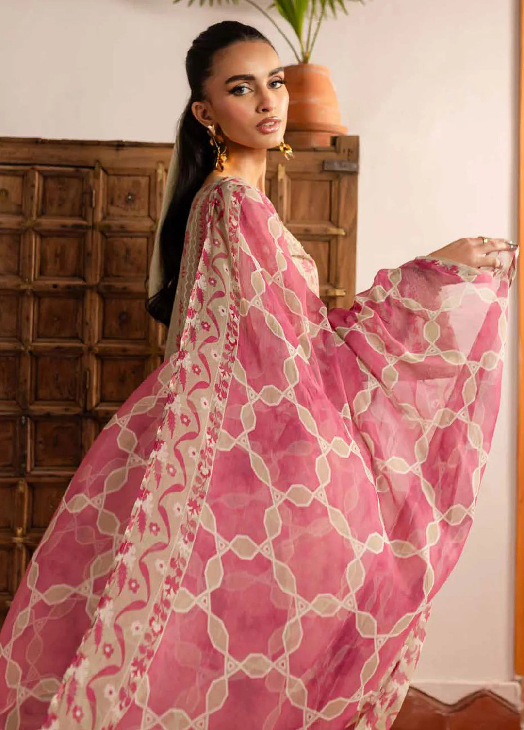 Signature Prints by Nureh Printed Lawn Suits Unstitched 3 Piece NU25SP SP-141 - Summer Collection