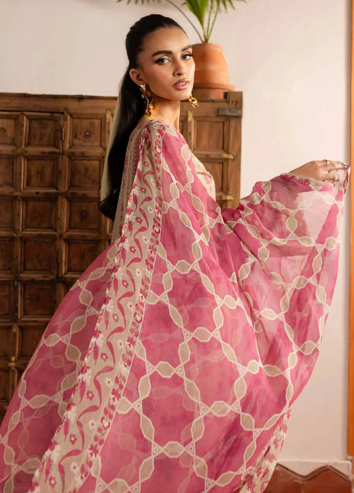 Signature Prints by Nureh Printed Lawn Suits Unstitched 3 Piece NU25SP SP-141 - Summer Collection