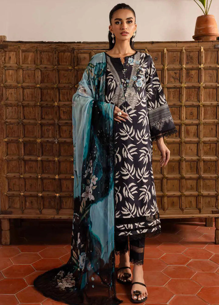 Signature Prints by Nureh Printed Lawn Suits Unstitched 3 Piece NU25SP SP-142 - Summer Collection