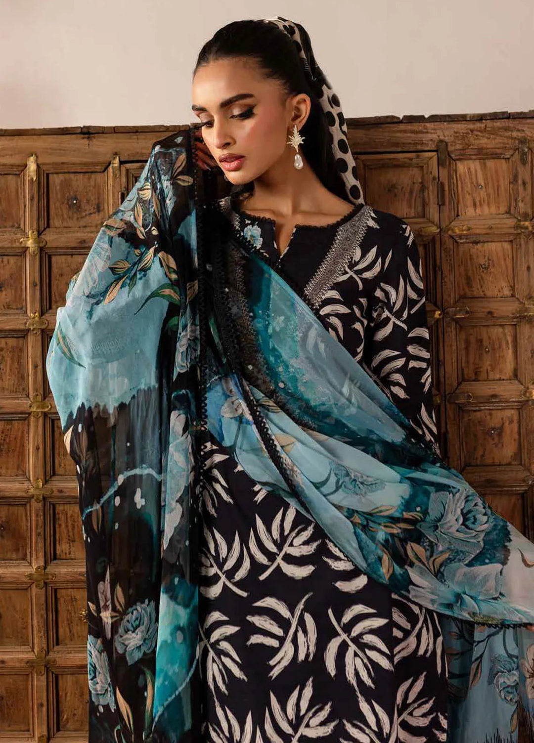 Signature Prints by Nureh Printed Lawn Suits Unstitched 3 Piece NU25SP SP-142 - Summer Collection