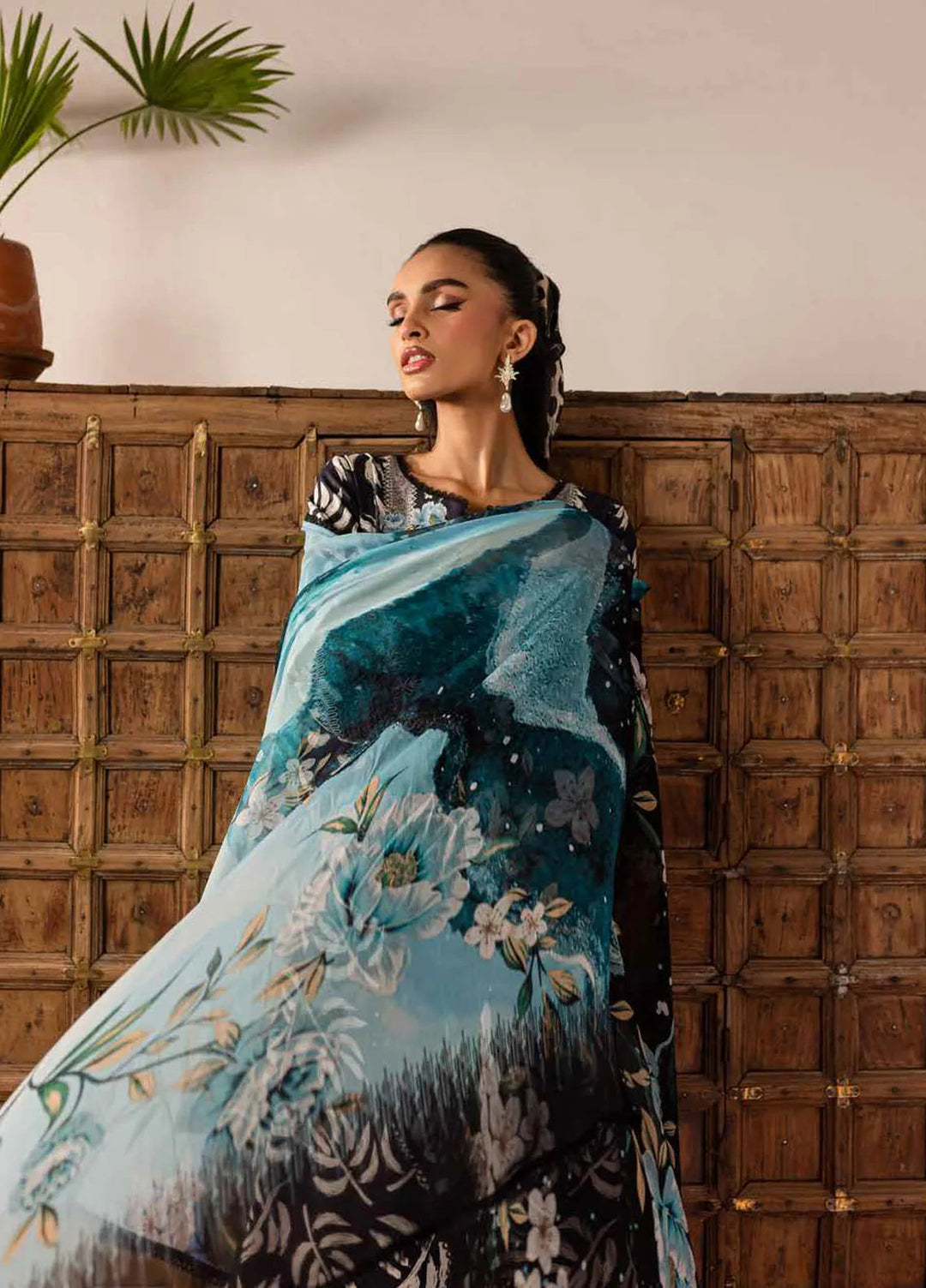 Signature Prints by Nureh Printed Lawn Suits Unstitched 3 Piece NU25SP SP-142 - Summer Collection