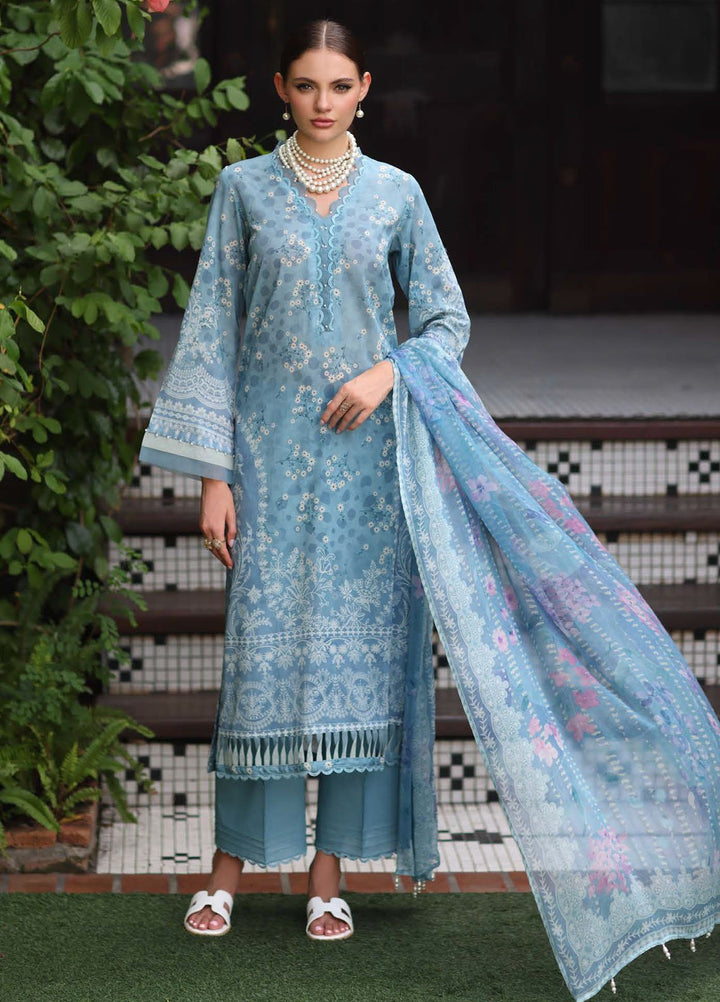 Signature Prints by Nureh Printed Swiss Lawn Suits Unstitched 3 Piece NU25SL SP-153 - Summer Collection